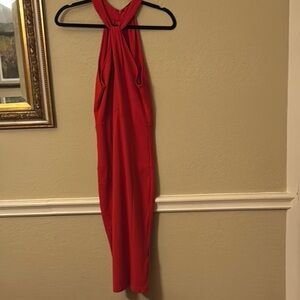 Felicity & Coco Vibrant Red Halter Dress